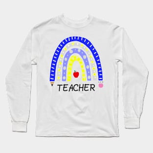 Rainbow Teacher Long Sleeve T-Shirt